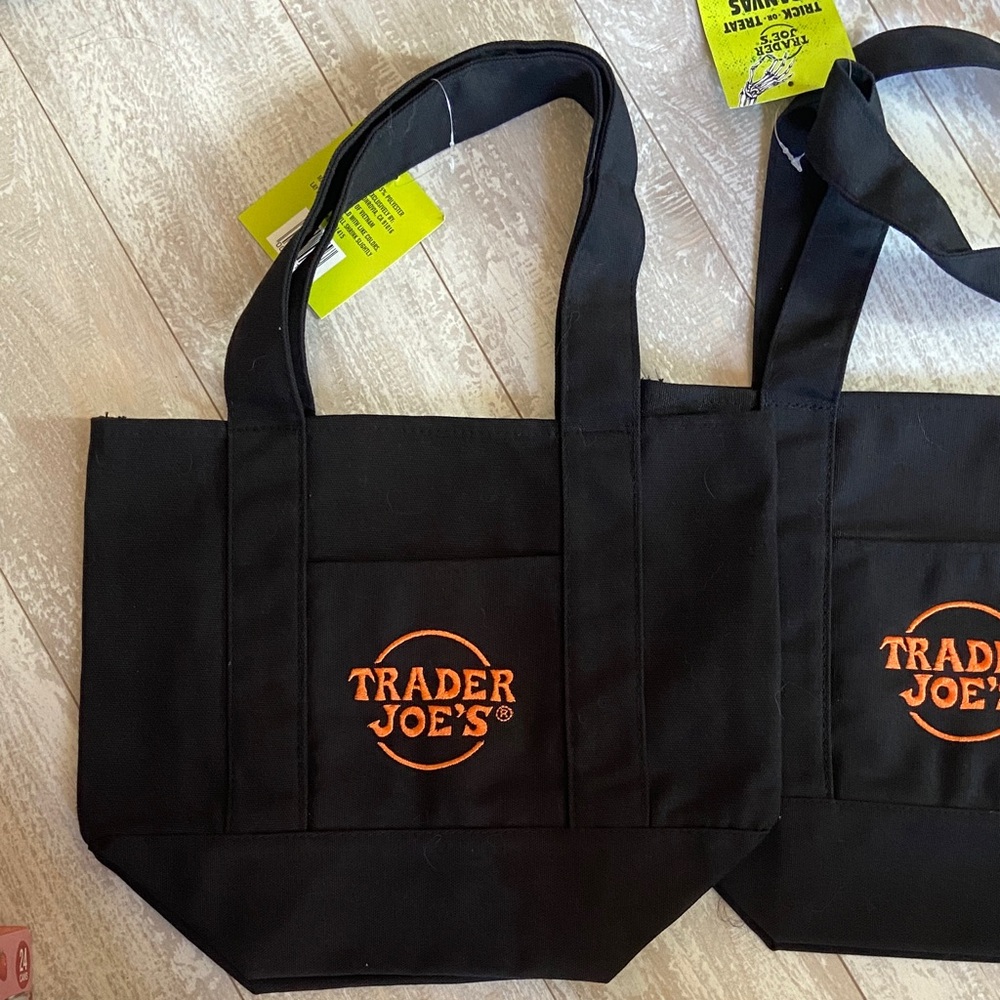 Trader Joe's Black Tote Bag Trio - Picture 2 of 4